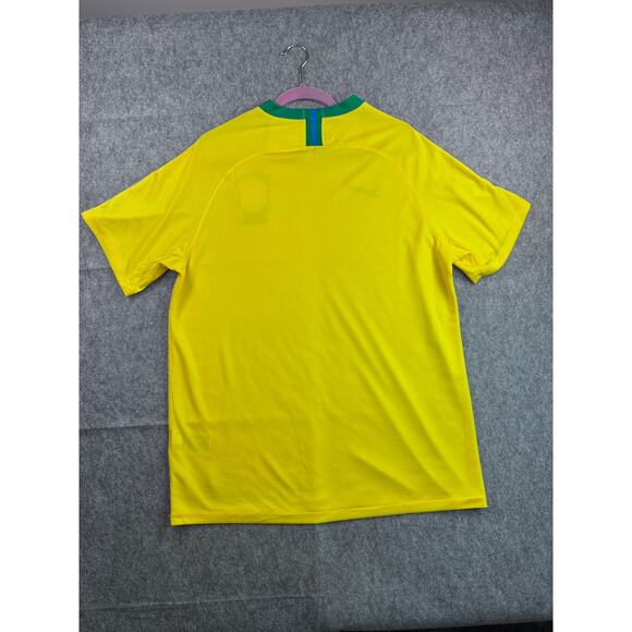 Nike Men's XL Vintage Dri-Fit Yellow Green Blokecore Style Soccer Jersey - Picture 2 of 9